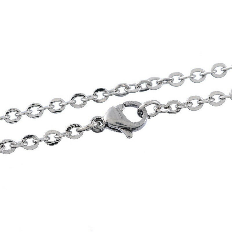 17"-27" Silver Stainless Steel Hypoallergenic Mens Womens Chain Necklace