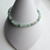 925 Sterling Silver & Green Aventurine Bracelet with Magnetic Clasp 7.5"