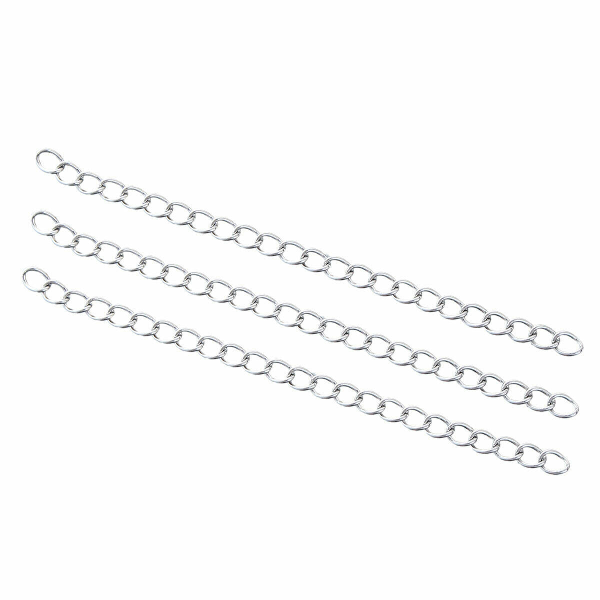 10 Stainless Steel 7cm Extender Chain For Jewelry Necklace Bracelet Silver Tone