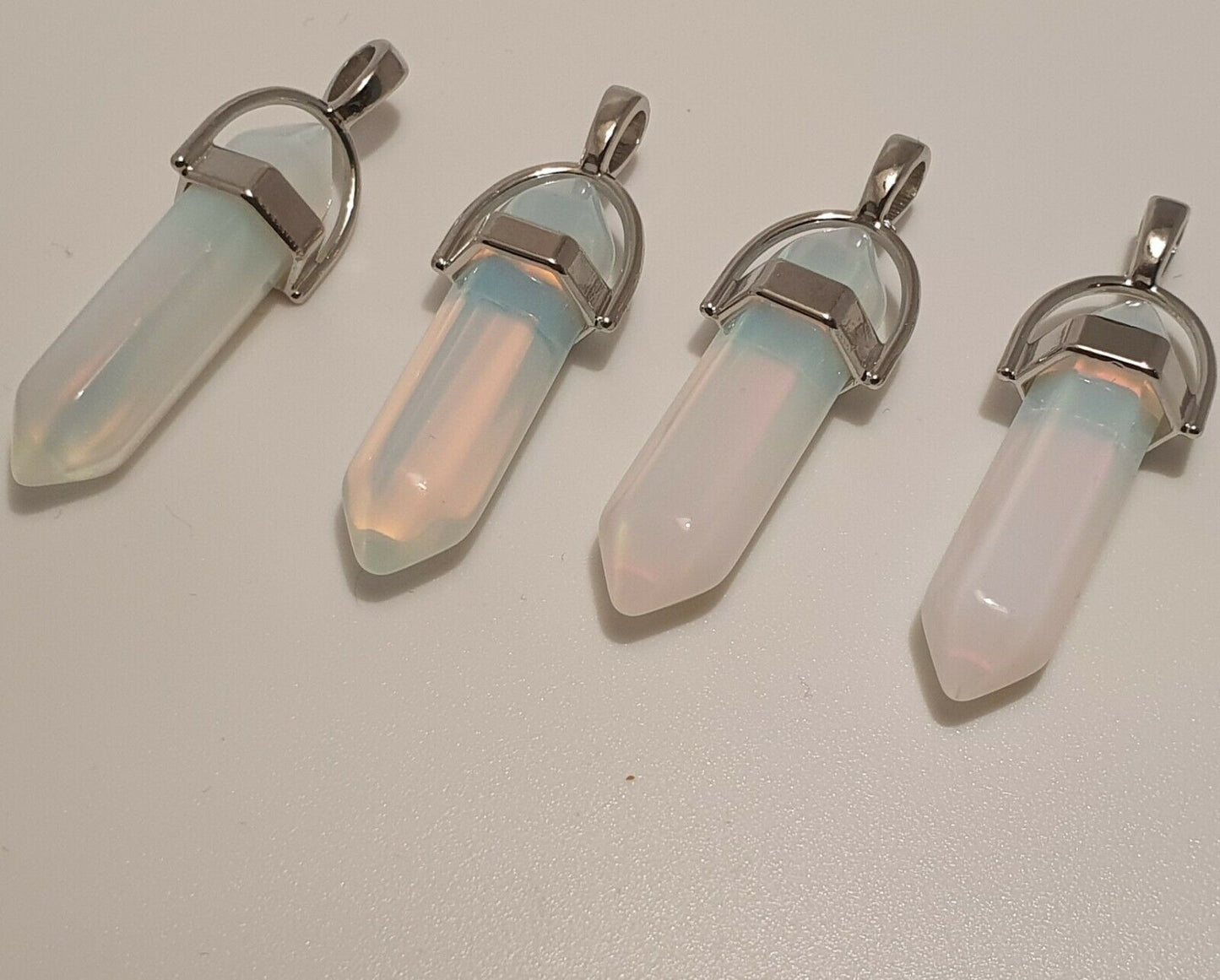 5 Quartz Crystal Point Healing Pendulum Gemstone Pendant Reiki Yoga Wholesale