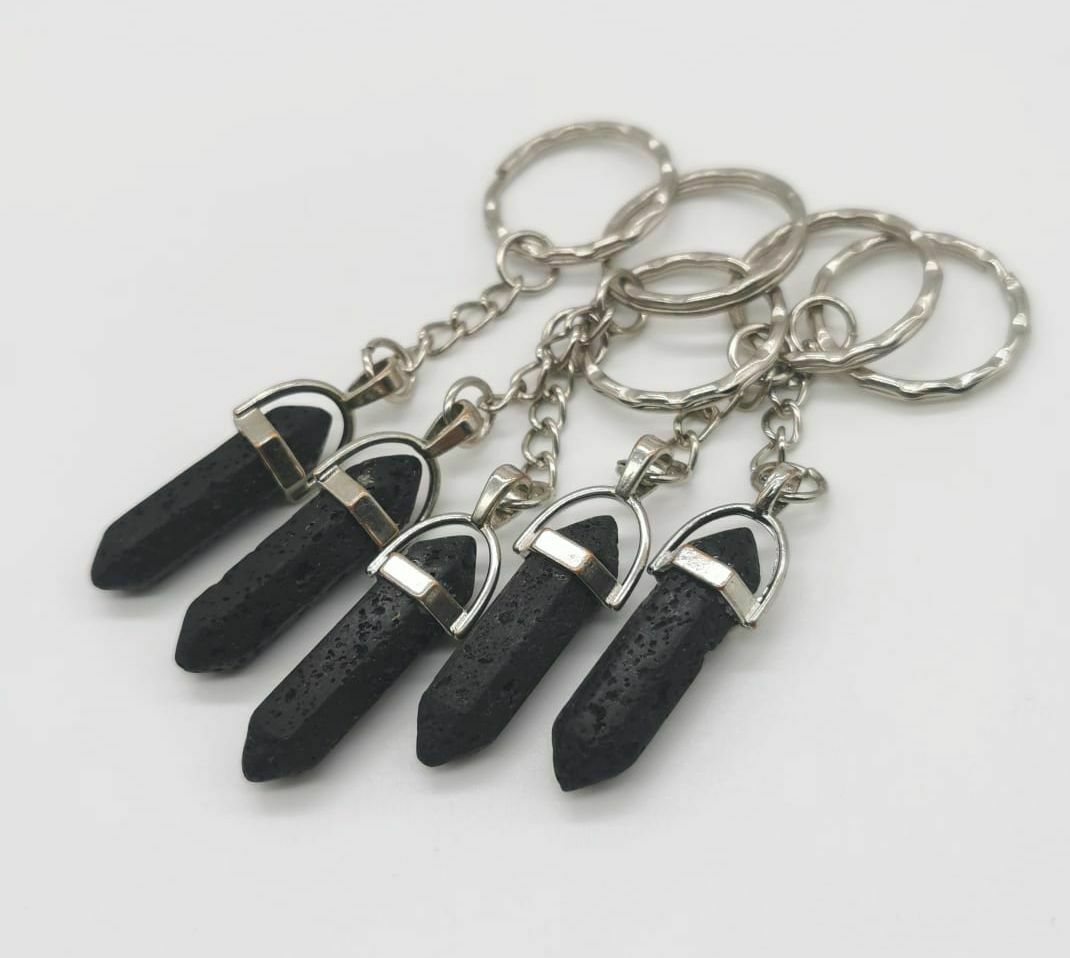 Volcanic Lava Essential Oil Diffuser Aromatherapy Pillar Point KeyRing