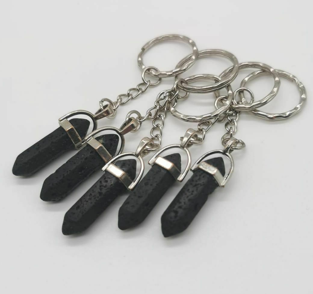 Volcanic Lava Essential Oil Diffuser Aromatherapy Pillar Point KeyRing