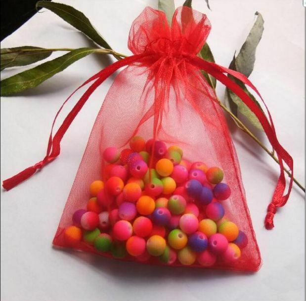 100 Organza Gift Bags Party Wedding Xmas Jewellery Candy Craft Packaging Pouches