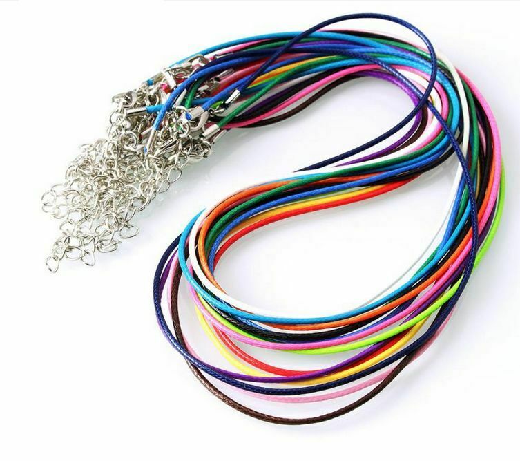 Great Quality Faux Leather Cord with Clasp Necklace String 45cm(18")-1.5mm