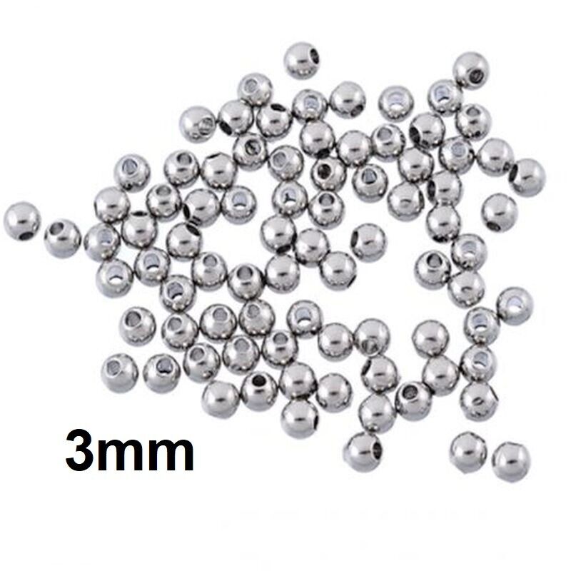 925 Sterling Silver Round Spacer Beads