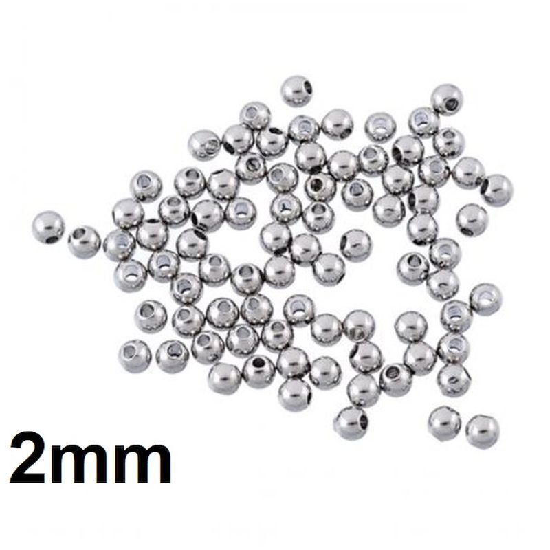 925 Sterling Silver Round Spacer Beads