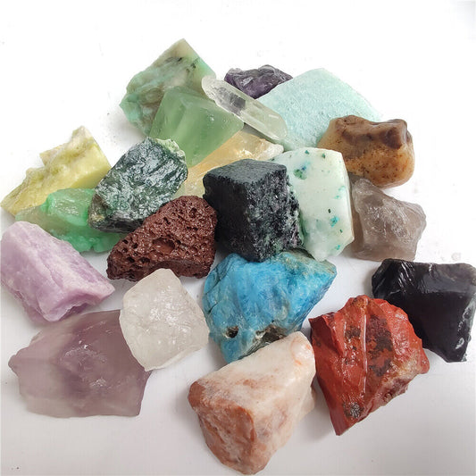 10 Pcs Random Mix Raw Crystal Mineral Ore Collection Healing Stone 2-3cm
