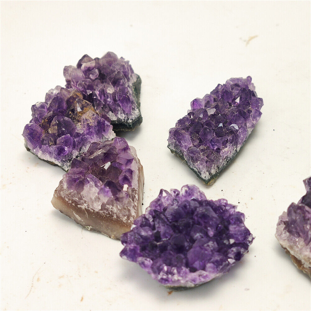 Rough Natural Amethyst Raw Stone Purple Quartz Crystal Cluster Healing - 1 pcs