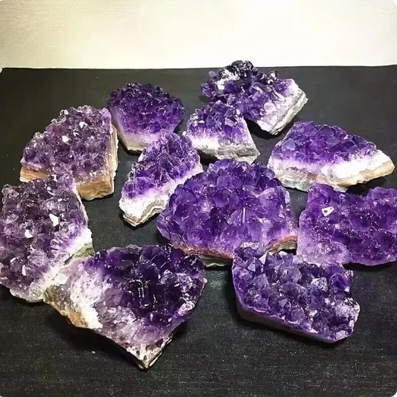 Rough Natural Amethyst Raw Stone Purple Quartz Crystal Cluster Healing - 1 pcs