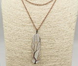 Raw Quartz Healing Crystal Point Tree Of Life Antique Copper Wire Wrapped