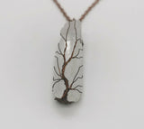 Raw Quartz Healing Crystal Point Tree Of Life Antique Copper Wire Wrapped