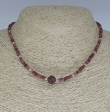 Pink Tourmaline 925 Sterling Silver Choker Necklace