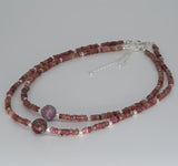 Pink Tourmaline 925 Sterling Silver Choker Necklace