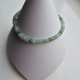 925 Sterling Silver & Green Aventurine Bracelet with Magnetic Clasp 7.5"