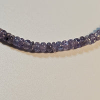 Natural Tanzanite 925 Sterling Silver Bracelet with Magnetic Clasp 7.5"