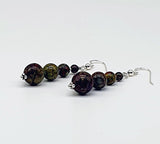 Natural Bloodstone Gemstone 925 Sterling Silver Handmade Artisan Earrings