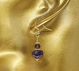 Natural Amethyst 18K Gold Plated Earrings