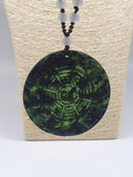 Protection Obsidian Hand Carved Zodiac Feng Shui Amulet adjustable Necklace