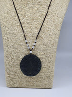 Protection Obsidian Hand Carved Zodiac Feng Shui Amulet adjustable Necklace
