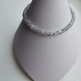 925 Sterling Silver & Fine Labradorite Beads Bracelet with Extender Chain 6.5"