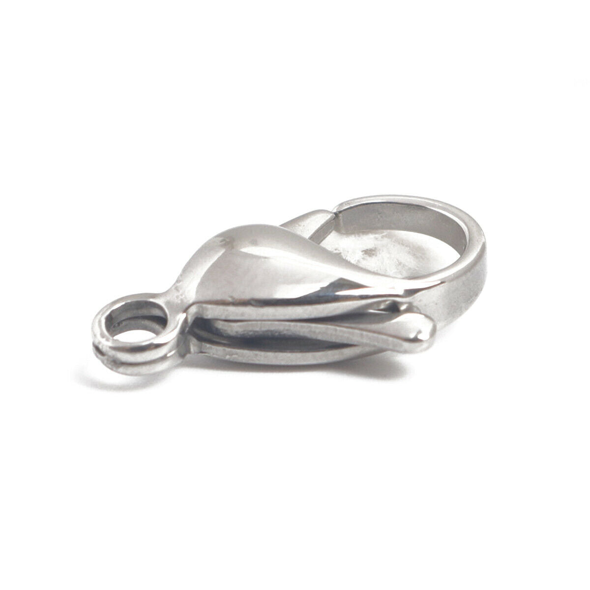 Stainless Steel  X-Large Lobster Clasps Silver Tone 19x12mm