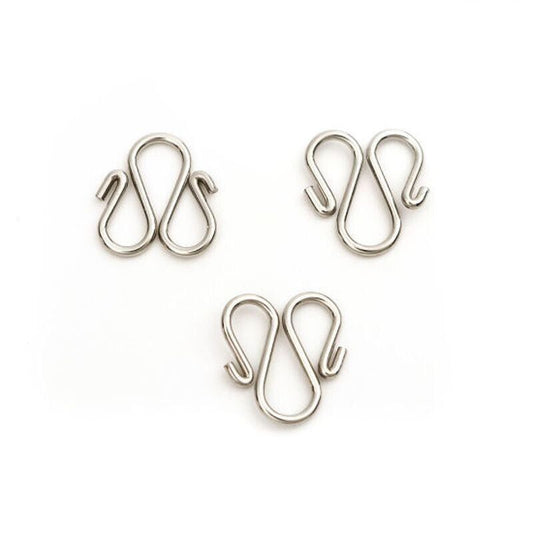 10 Stainless Steel Connector Clasps 13mm x 11mm, DIY Jewelry