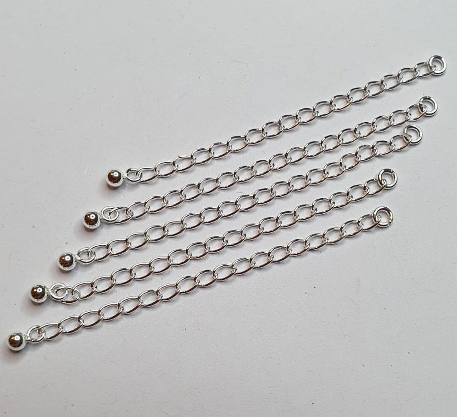 925 Sterling Silver Classic Trace Chain Extender Chain 2"- for Bracelet/Necklace