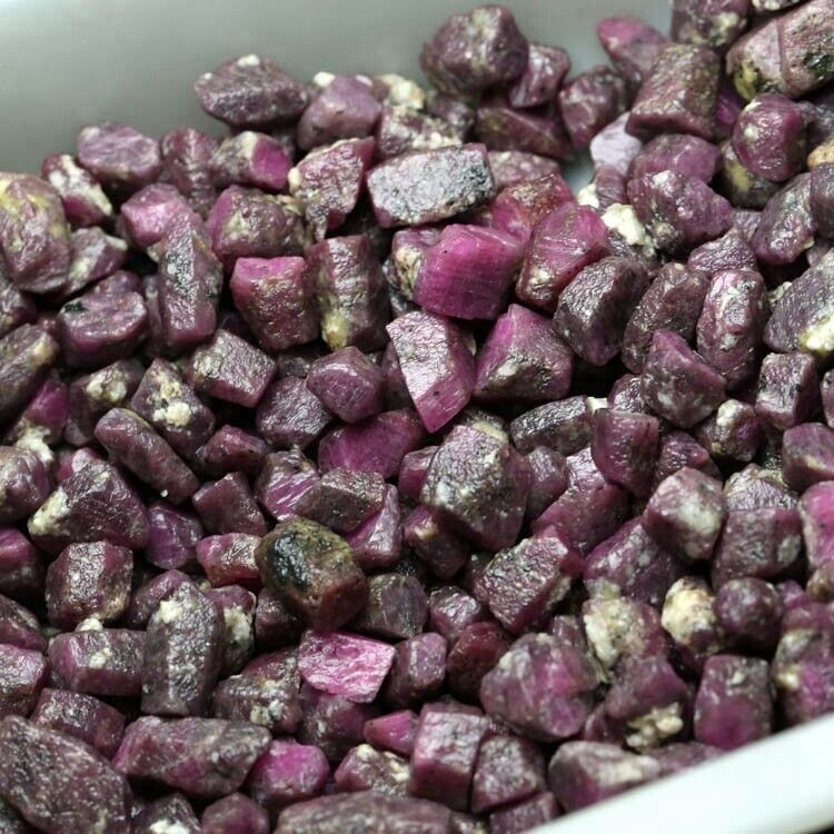 20g Natural Ruby Corundum Reiki Healing Raw Gemstone Mineral Irregular Specimen
