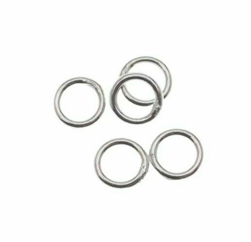 8mm - 925 Sterling Silver Closed Soldered Jump Ring